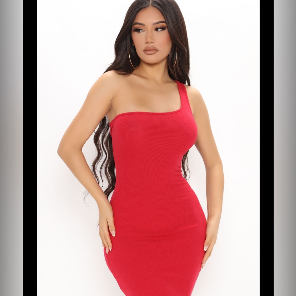 One shoulder mini dress